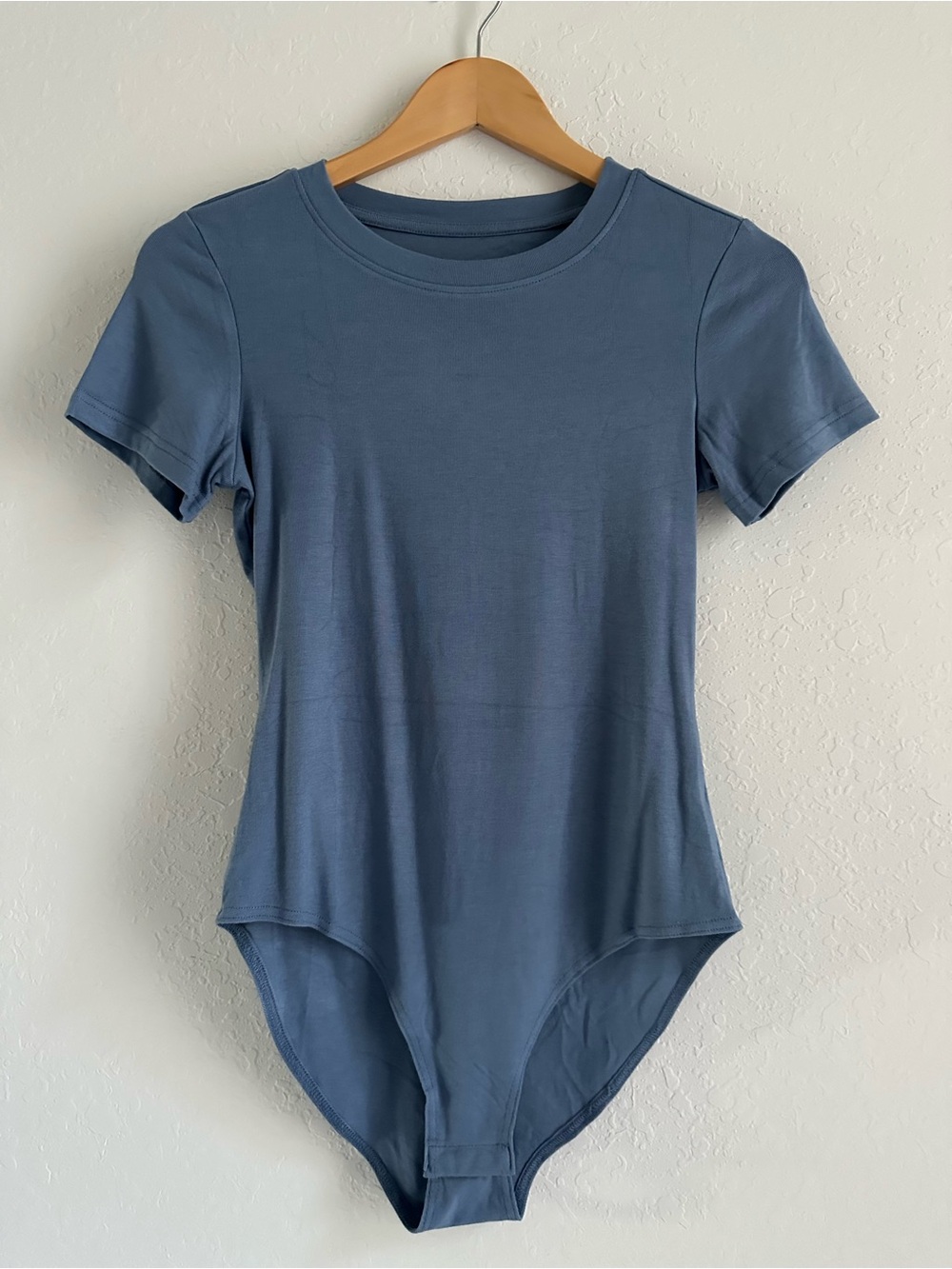 Dusty Blue Short-Sleeve Bodysuit